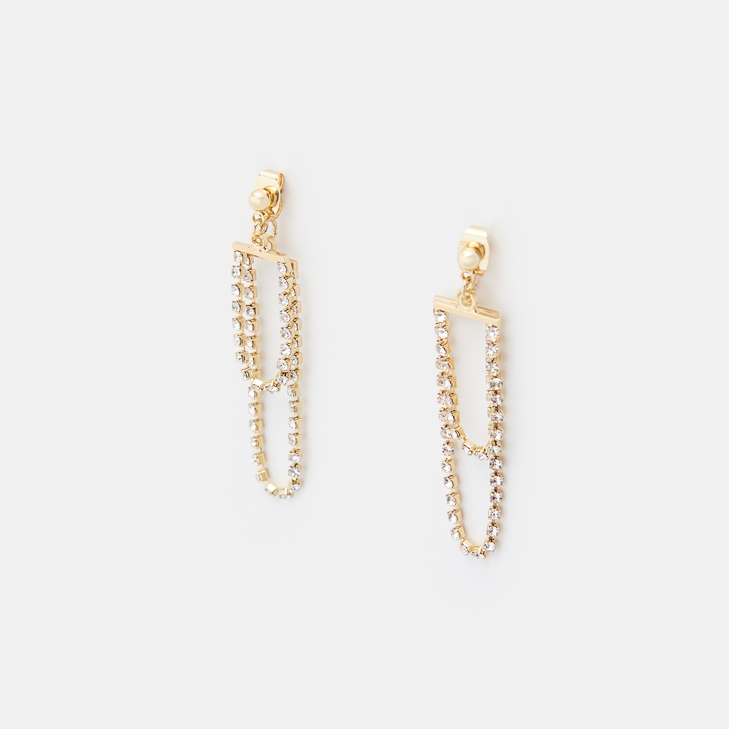 Visiace náušnice so zirkónmi