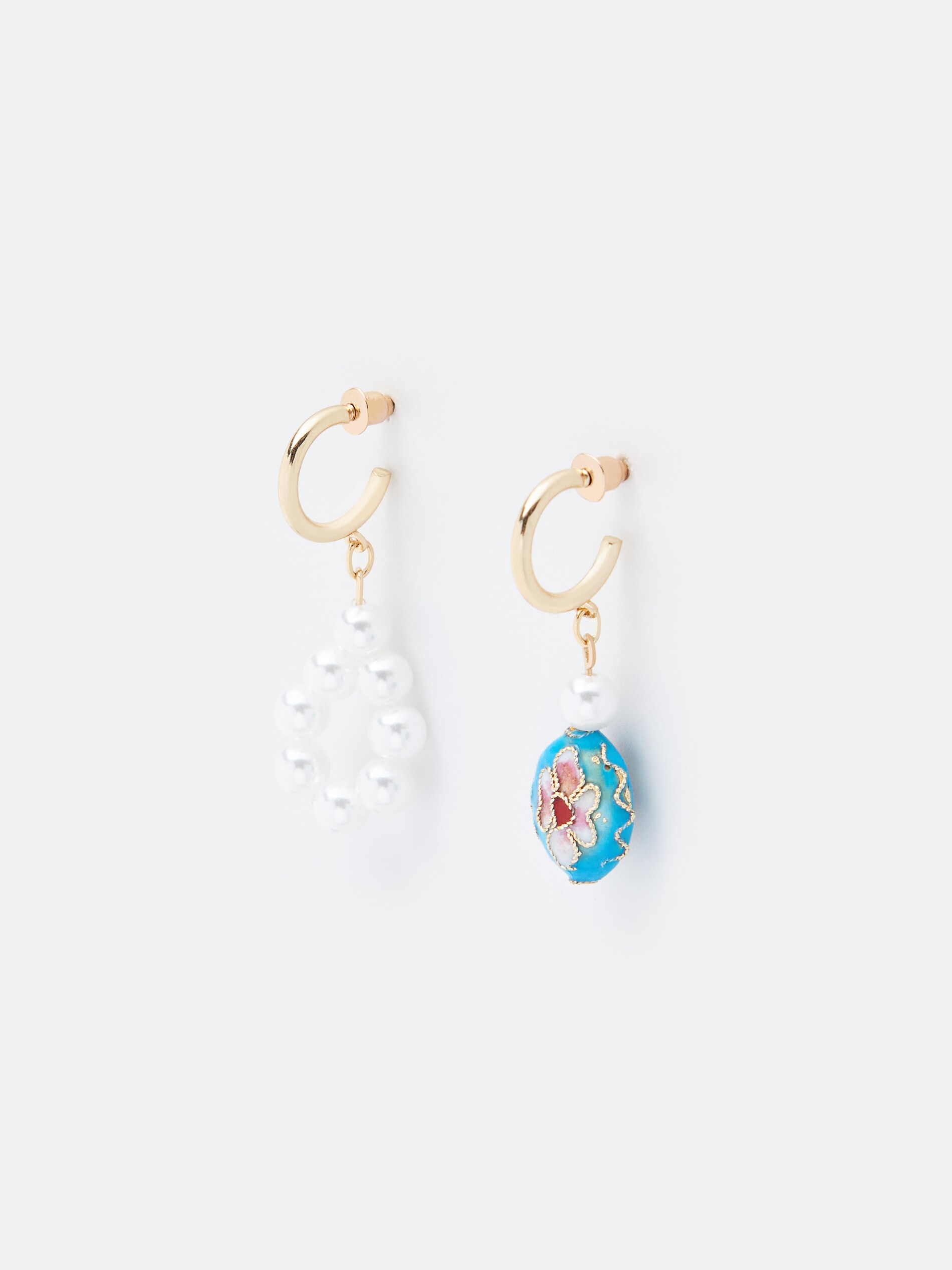 Kruhové náušnice s príveskami