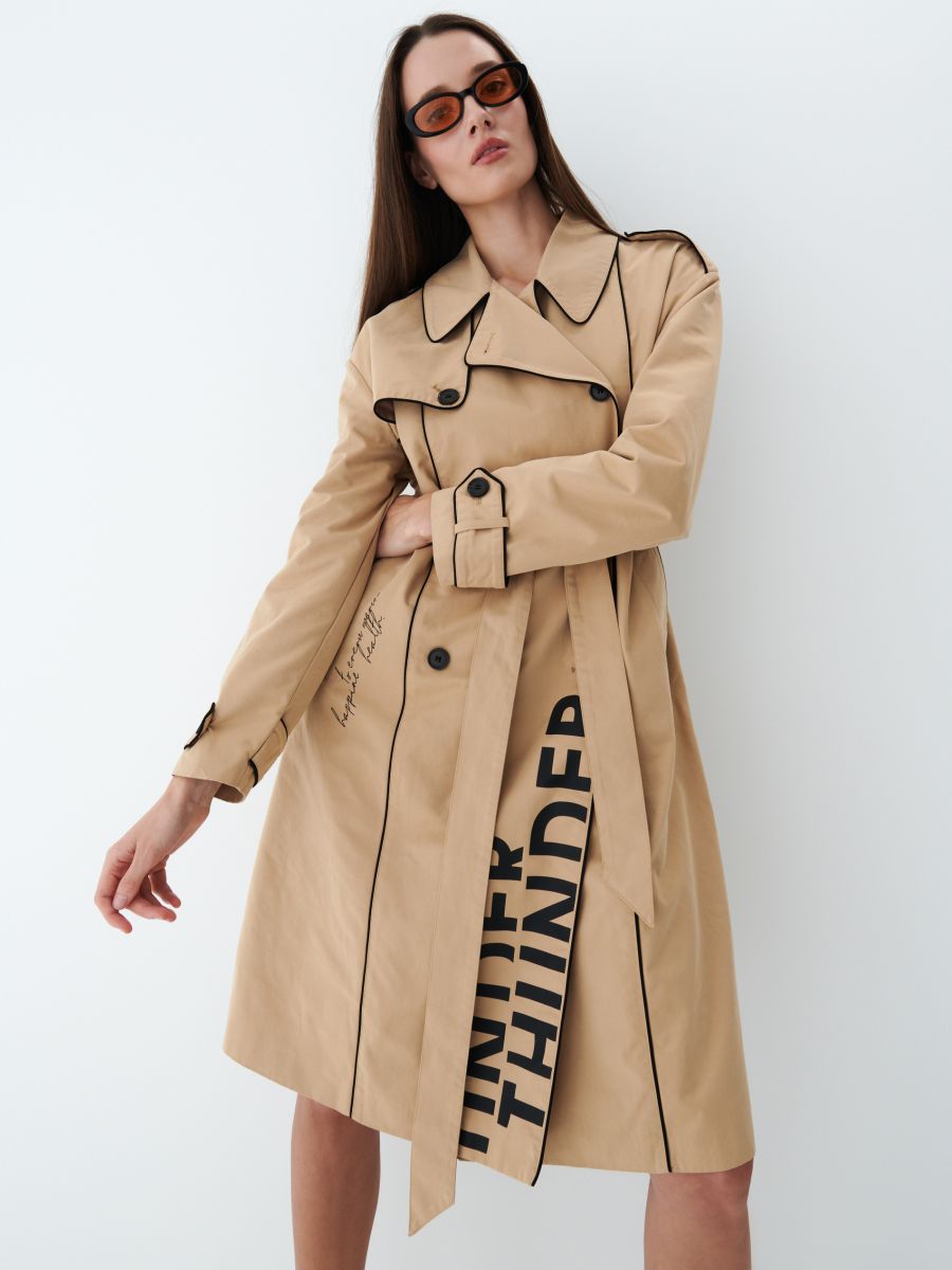 tan trench coat ladies