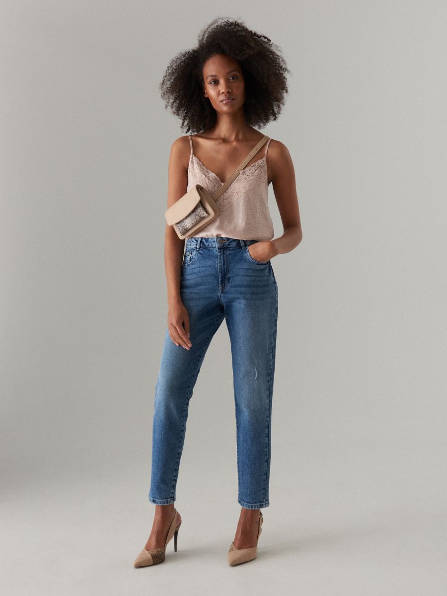 mom fit jeans high waist