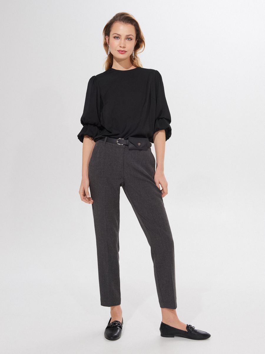 cigarette trousers with belt